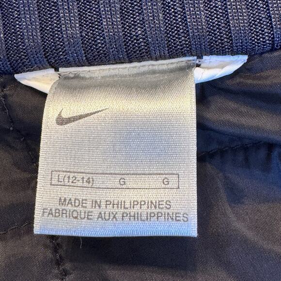 Vintage Y2K Women’s White Full-Zip Hooded Winter Jacket Knit Cuffs Collar Size L - Picture 5 of 11